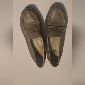 SAS Women's Taupe Leather Loafers
